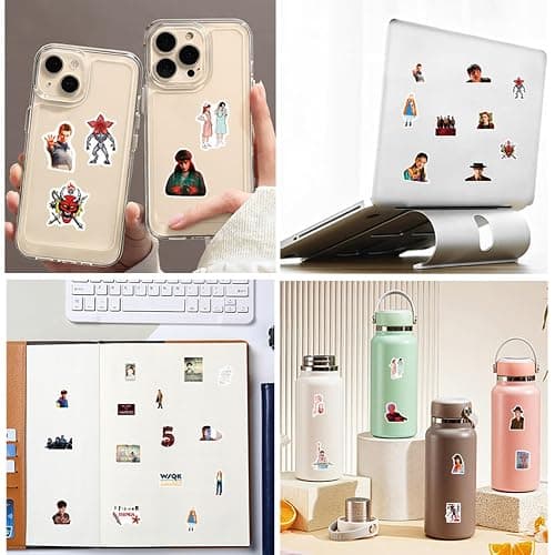 50Pcs Stranger Movie Things Season 5 Sticker for Kids, Cool Movie Waterproof Vinyl Stickers for Adult Teen Girl Student Water Bottle Laptop Phone Computer Guitar Notebook Skateboard Travel Case Helmet thumbnail 3