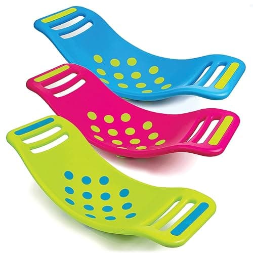 Fat Brain Toys Teeter Popper, Indoor Toddler Sensory Toys for Ages 3 and Up, Blue thumbnail 3