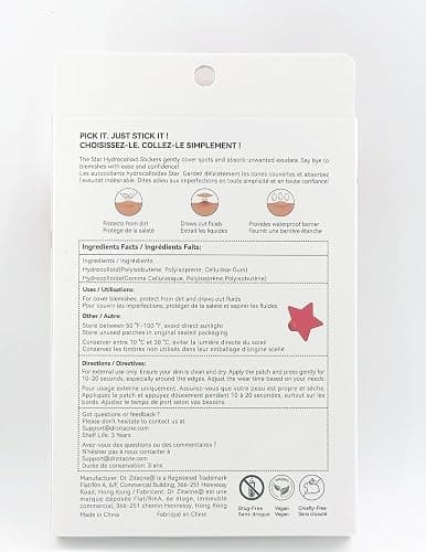 WakeALL Patches for Face, 250 CT Hydrocolloid Patch 7 Sizes, 5 Shapes, 5 Colors, Blemish Patch Precise Fit with Cute Yellow Star Design Absorbs Fluids, Provides Effective Coverage Facial Stickers thumbnail 9