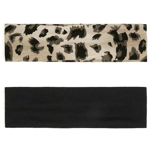 TERSE Cheetah Headbands for Women Short Hair Non Slip Elastic Sweat Hairbands Leopard Print Soft Fabric Hair Bands thumbnail 4