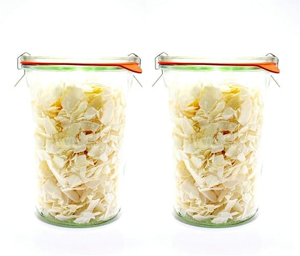Weck Canning Jars 743-28.7 fl. oz Weck Mold Jars made of Transparent Glass - Eco-Friendly Canning Jar - Storage for Food, Yogurt with Air Tight Seal & Lid - 3/4 Liter Tall Jars Set - Set of (2 Jars) thumbnail 7