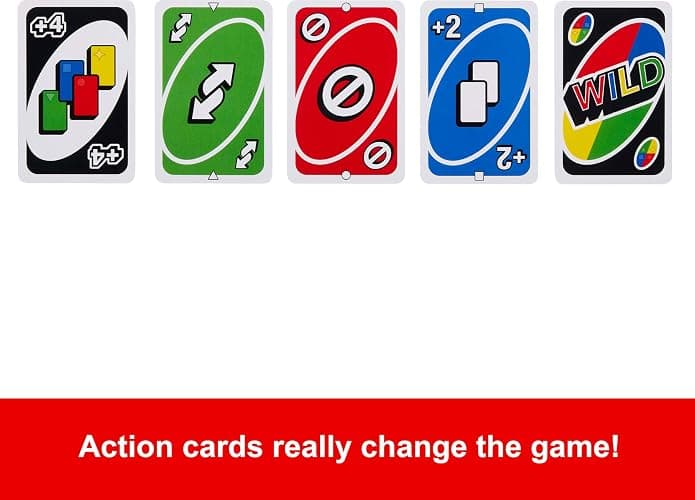 Mattel Games UNO Card Game in Travel & Storage Tin for Kid, Adult & Family Nights & Parties, Color Blind Accessible & Customizable Deck (Amazon Exclusive) thumbnail 4