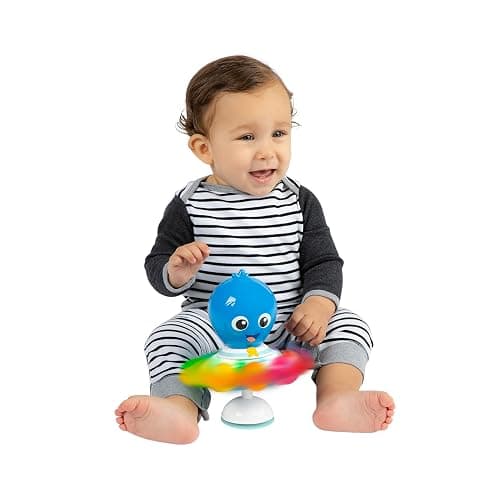 Baby Einstein Ocean Explorers Opus Spin & Sea Suction Toy for Highchair, Lights & Vibrant Colors, Ages 3 Months and up thumbnail 16