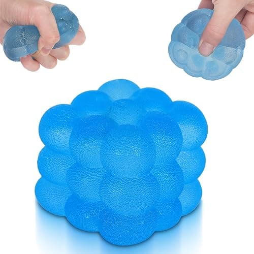 Ssqauvig Frosted Cube Squishy, 5cm Stress Relief Cube Fidget Toy, Soft Sensory Squishy Toys for Anxiety and Focus for Kids Youth Adults, Portable Squishy Ball (Blue) - Image 1