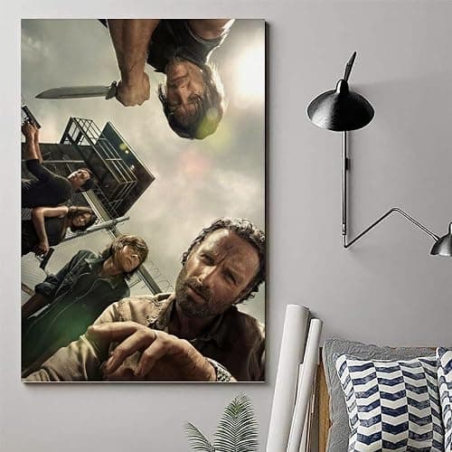 RCILFEJDJ The Wal-King Dead Poster Rick Daryl Maggie Glenn Poster Poster Canvas 90s Wall Art Room Aesthetic Posters (Color : Unframe-Style, Size : 12x18inch(30x45cm)) thumbnail 6