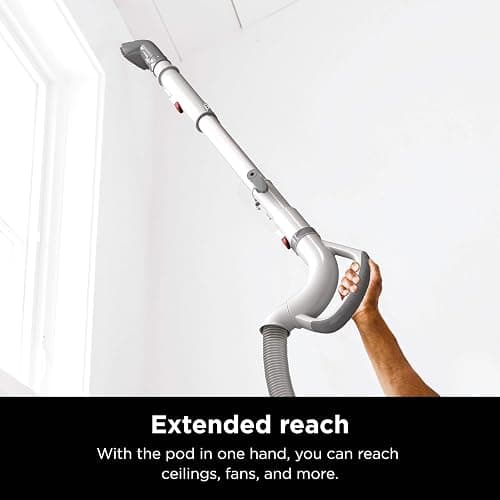 Shark | Upright Vacuum Cleaner | Navigator Lift-Away | Swivel Steering | HEPA Filter | Vacuum for Pet Hair | Crevice Tool & Dusting Brush Included | For Carpets & Hard Floors | White/Silver | NV356E thumbnail 3