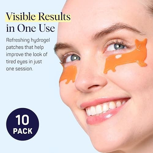 SpaLife Puppy Eyes Corgi Under Eye Patches for Dark Circles | Puppy Under Eye Patches for Puffy Eyes | Radiance Undereye Masks for Bags and Shadows | Pack of 10 Pairs (10 Undereye Treatments) thumbnail 4