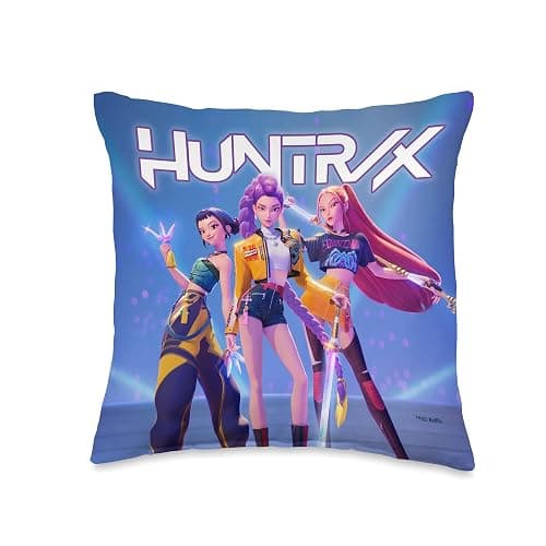 KPop Demon Hunters HUNTR/X Officially Licensed Throw Pillow - Image 1