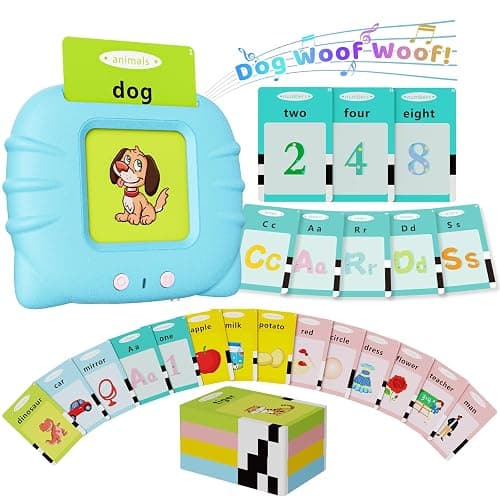 Aullsaty Toddler Toys Talking Flash Cards for 1 2 3 4 5 6 Year Old Boys and Girls, Autism Sensory Toys for Autistic Children, Learning Educational Montessori Speech Therapy 248 Sight Words Kids Gifts - Image 1