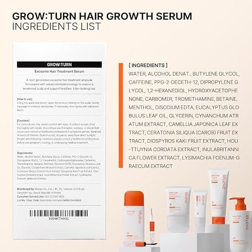 lilyeve GROWTURN Hair Growth Serum with Built-in Brush, Heartleaf-Derived Exosomes to Revitalize, Scalp Massager, Korean Hair Care, 3.38 fl. oz. thumbnail 9
