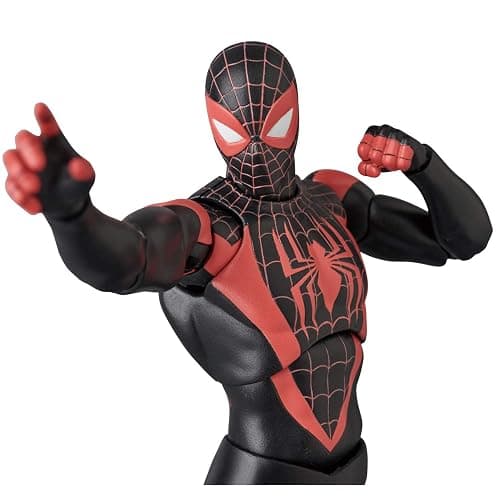 MEDICOM TOY MAFEX No. 276 MAFEX SPIDER-MAN Miles Morales Spider-Man Morales COMIC RENEWAL Ver., Total Height: Approx. 6.3 inches (160 mm), Non-scale, Painted Action Figure thumbnail 4