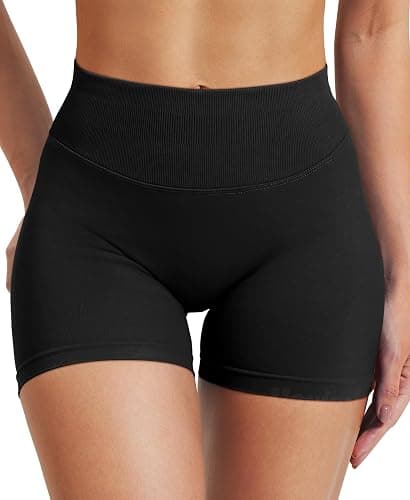 VOYJOY Women Workout Impact Shorts 2.5"/ 3.6"/ 4.5"/ 6" Scrunch Butt Lifting Gym Seamless Booty Biker Shorts thumbnail 4