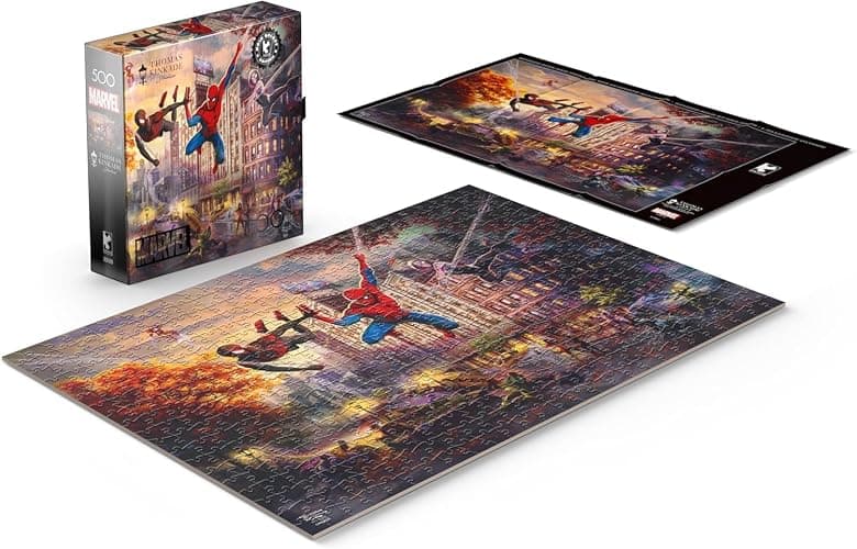 Buffalo Games - Marvel Comics Spider-Man and Friends - 500 Piece Puzzle | Silver Select, Officially Licensed, Recycled Board, Finished Size 21.25 x 15 in, Includes Poster, Giftable Drawer Box thumbnail 5