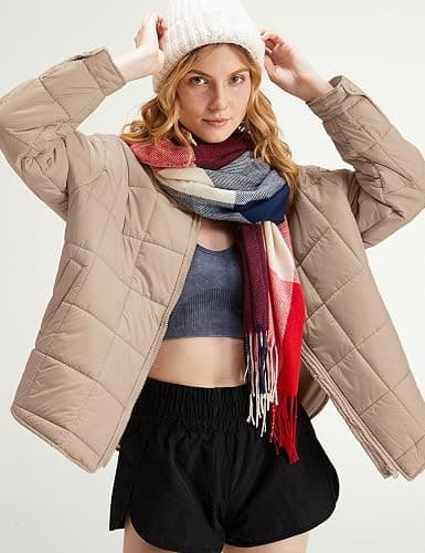 Gacaky Women's Baggy Lightweight Zip Puffer Jacket Warm Winter Down Coat with Pockets thumbnail 6