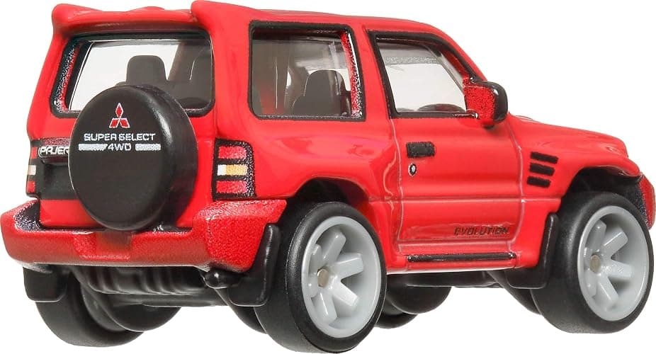 Hot Wheels Premium Car Culture Collectible Toy Car, 1:64 Scale Die-Cast Mitsubishi Pajero Evolution, Terra Trek Vehicle with Real Riders Tires ​​ thumbnail 5