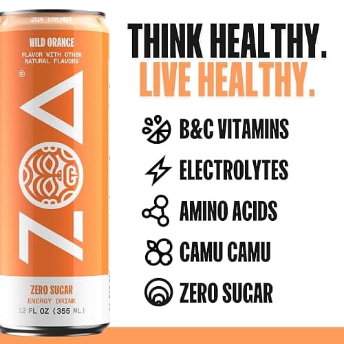 ZOA Zero Sugar Energy Drinks, Remix Variety Pack - Sugar Free with Electrolytes, Healthy Vitamin C, Amino Acids, Essential B-Vitamins, and Caffeine from Green Tea - 12 Fl Oz (Pack of 12) thumbnail 3