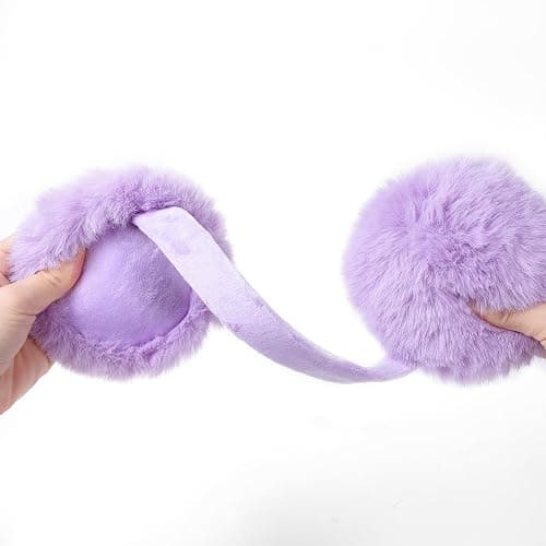 CHUANGLI Women Foldable Ear Muffs for Cold Weather Fluffy Earmuffs Lady Winter Warm Headband Cute Soft Ear Warmers thumbnail 7