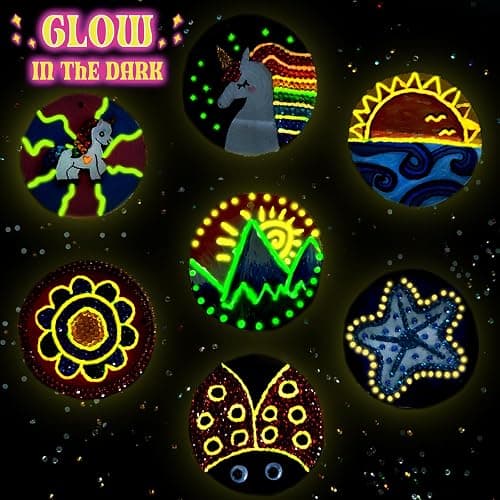 klmars Kids Wooden Painting Kit-Glow in The Dark-Arts & Crafts Gifts for Boys Girls Ages 5-12-Craft Activities Kits - Creative Art Toys for 5, 6, 7, 8, 9, 10, 11 & 12 Year Old Kids thumbnail 3