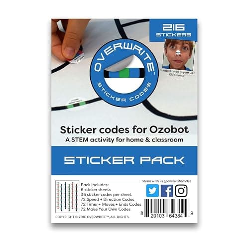 Overwrite Sticker Codes (Codes Pack) for use with Ozobot - Image 1