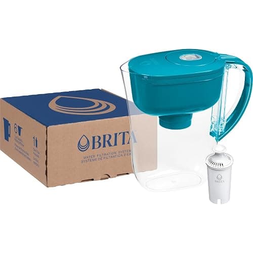 Brita Metro Water Filter Pitcher with SmartLight Change Indicator, BPA-Free, Replaces 1,800 Plastic Water Bottles a Year, Lasts Two Months, Includes 1 Filter, Small - 6-Cup Capacity, Turquoise thumbnail 16