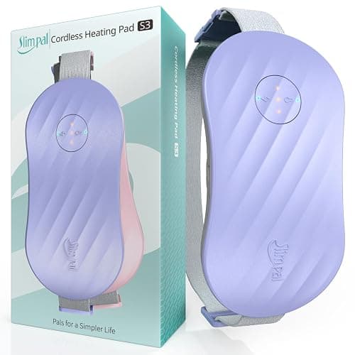 Slimpal Portable Heating Pad for Cramps, AI Heat Safe Chip, Rechargeable Electric Heat Belt for Period Pain Relief, Menstrual Heated Pad Gifts for Women Girl Her, Purple - Image 1