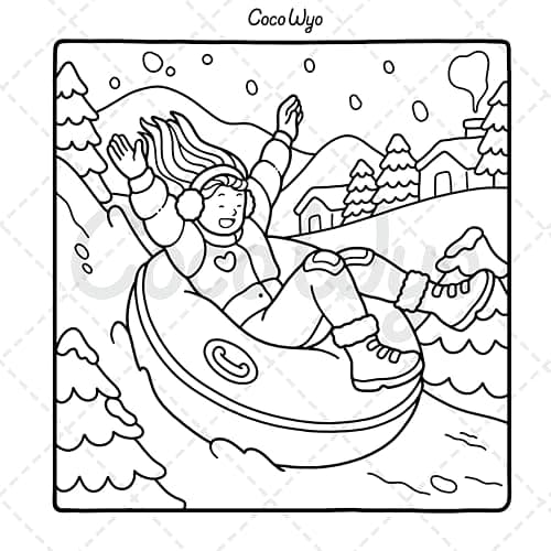 Girl Moments: Coloring Book for Adults and Teens Featuring Cute Cozy Daily Activities for Relaxation (Cozy Spaces Coloring) thumbnail 7
