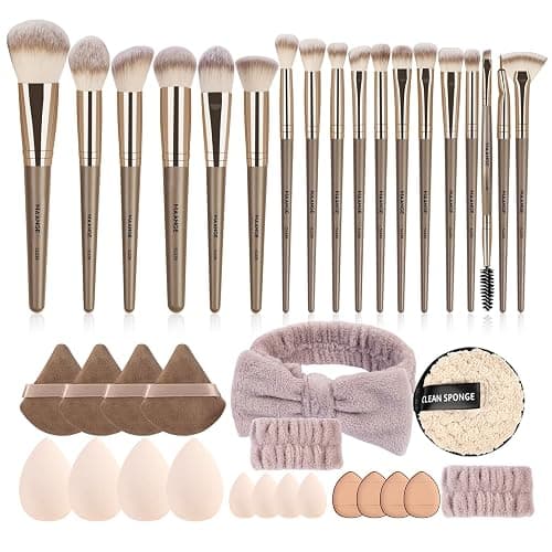 MAANGE Make up Brushes 38 Pcs Makeup Kit, Premium Synthetic Foundation Powder Blending Face & Eyes Makeup Brush Set - Image 1