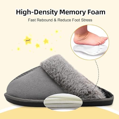 Besroad Kids Slippers Girls Boys Fuzzy House Slippers Warm Memory Foam House Shoes Soft Plush Bedroom Slippers Slides Indoor Outdoor thumbnail 4