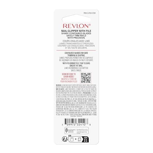 Revlon Nail Clipper With File, Manicure Care Tool With a Curved Blade for an Accurate Trimming and Grooming, Easy to Use (Pack of 1) thumbnail 10