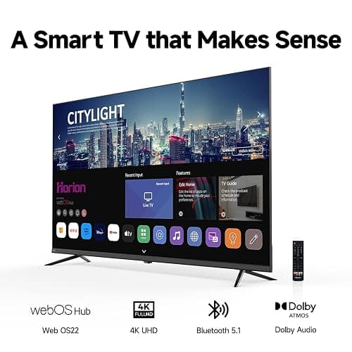 HORION 55 inch Smart TV, 4K UHD LED TV with WebOS 22, Ultra Slim Television with Mega Contrast, HDR10, Dolby Audio - Streaming Live, Bluetooth, Hdmi, WiFi ((P6D Series, 2025) thumbnail 2