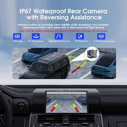 Avylet 9" CarPlay Screen for Car with Apple CarPlay & Android Auto, Portrait & Landscape Mode, Touchscreen & Backup Camera, GPS Navigation/Voice Control/OTA/Bluetooth/AUX/FM thumbnail 8