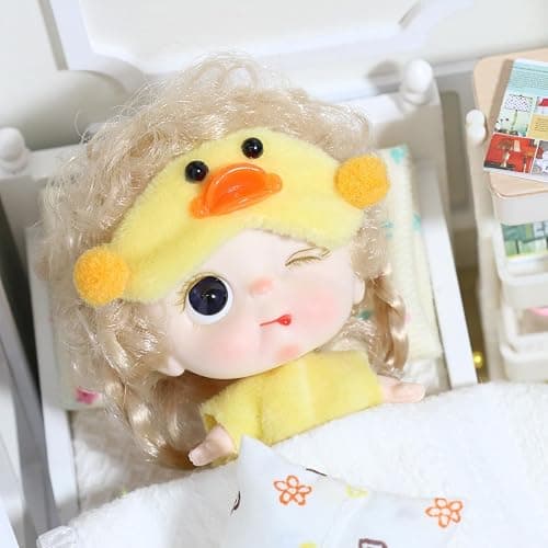 Perklzau 2pcs Cute Small Mini Keychain Dolls Blind Box Bag Charms,Suprise Birthday Gift for Girls,Mystery Box-Fukumaru Family Series thumbnail 3