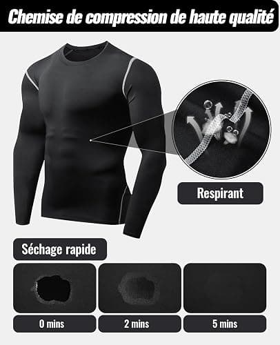 Niksa Ensemble Compression Homme Tenue Sport Fitness Vêtement Running Tee Shirt Compression Legging Sport Short Running thumbnail 3