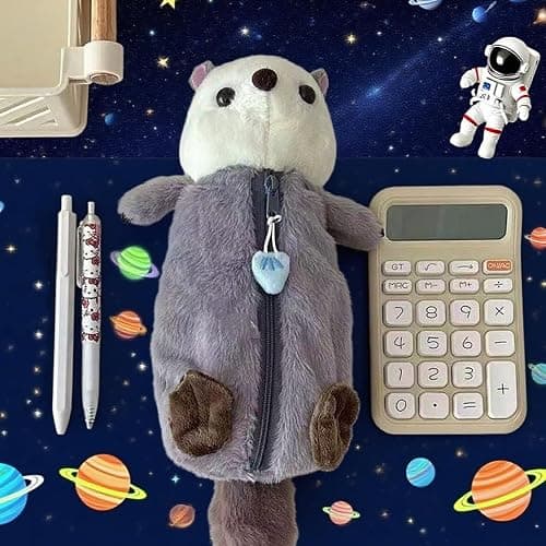 Cmtuuy Pencil Case, Cute Pencil Pouch, Pen Bag Case, Plush Large Capacity Storage Bag, Zipper Pen Pouch for Girl and Boy (Shark) thumbnail 2
