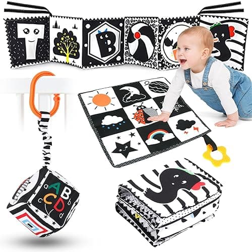 AJsupojouet High Contrast Baby Toys