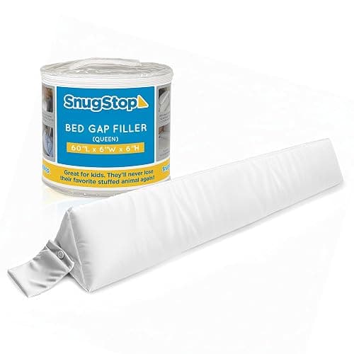 SnugStop The Original Bed Wedge | Gap Filler Between Your Headboard and Mattress | Triangle Pillow Wedge | Headboard Gap Filler | Anti-Slip Mattress | Don't Lose Your Pillow (Queen) 60”L x 6”W x 6”H - Image 1