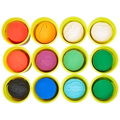Play-Doh Jewel Colors Bulk 12-Pack of 4-Ounce Cans, Holiday Stocking Stuffers, Prizes & Party Favors, Kids Arts & Crafts, Preschool Toys, Ages 2+ (Amazon Exclusive) thumbnail 3