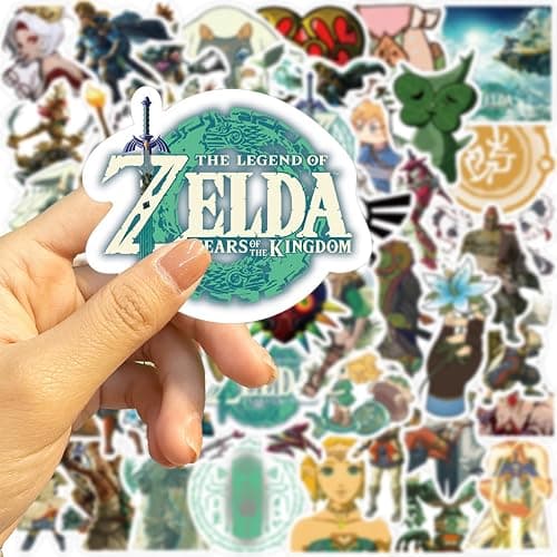 50pcs The Legend of Zelda: Tears of The Kingdom Stickers for Water Bottle, Waterproof Vinyl Decal for Adult Teen Kids Laptop Skateboard Phone Travel Case Bike Guitar thumbnail 4