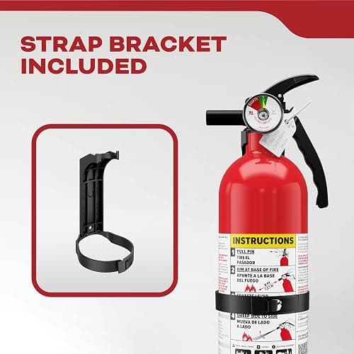 Kidde FA110G Multi Purpose Fire Extinguisher, Wall Mount, for Home/Office/Dorm/Residential, 1A10BC thumbnail 8