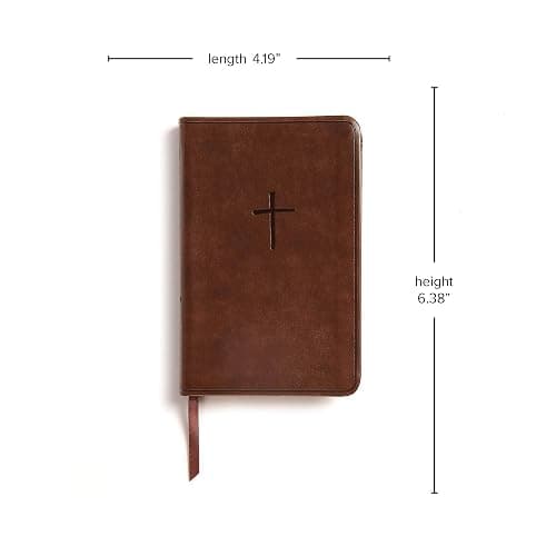 KJV Compact Bible, Value Edition, Brown LeatherTouch, KJV Holy Bible, Red Letter, Pure Cambridge Text, Presentation Page, Full-Color Maps, Easy-to-Read Bible MCM Type thumbnail 5