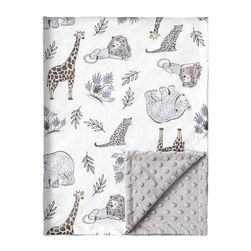 Baby Blanket Newborn Gifts, Soft Plush Blankets with Dotted Backing, Oeko-tex100, Essentials for Unisex, Toddlers, Boys Girls 75x100cm (Lion) - Image 1