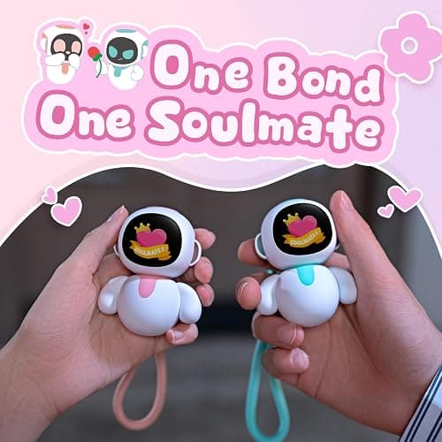 ENERGIZE LAB Eiliko Lover Set + Mystery Swappable Themed Bodies - Portable Robot with AI, Fun Electronic Pendant Toys, Gifts for Couples and Best Friends. thumbnail 2