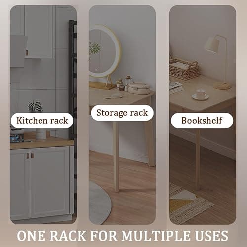 Dorm Desk Hutch, Wooden Desktop Shelf Organizer with 6 Cubbies for Computer Desk, Office, Dorm, Bedroom, White(70/80cm Length) thumbnail 7