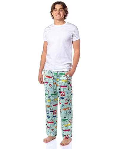 Hasbro Monopoly Pajamas Mens Game Board Lounge Sleep Pajama Bottom Pants Sleepwear thumbnail 2