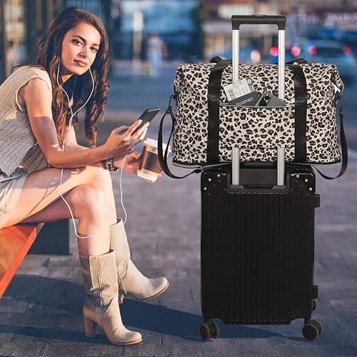 Expandable Travel Duffle Bags Weekender Overnight Bags for Women Men Hospital Bag for Women Labor Delivery with Toiletry Bag Waterproof thumbnail 6