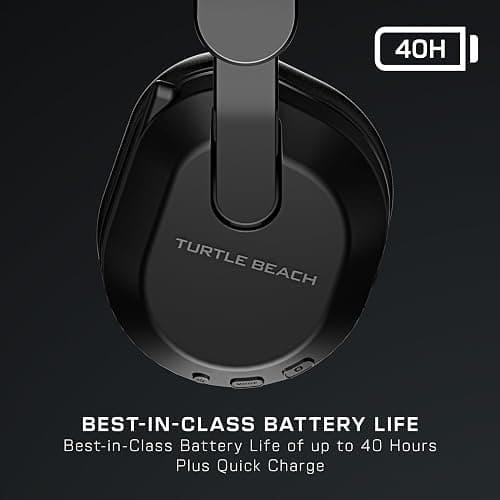 Turtle Beach Stealth 500 Wireless Gaming Headset Licensed for Xbox Series X|S, Compatible with Xbox One, Bluetooth, PC, Mobile, 40 Hr Battery, Memory Foam Cushions, Flip-to-Mute Mic, Black thumbnail 4