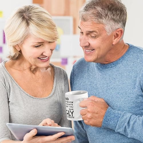 Fathers Day Dad Gifts from Daughter Son Wife: 11oz Funny Coffee Mug for Father,Unique Christmas Presents for Dad Husband Men Him,Heartwarming Retirement Anniversary Birthday Gifts for Daddy Stepfather thumbnail 7