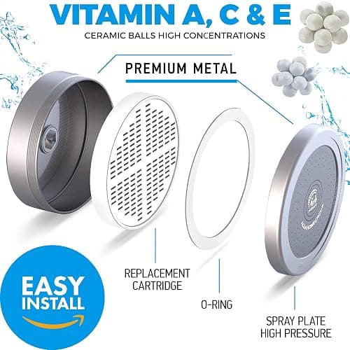 AquaHomeGroup Luxury Filtered Shower Head Set 20+3 Stage Shower Filter thumbnail 6