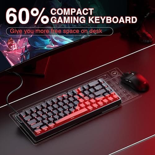 AULA WIN68 HE MAX - Hall Effect Gaming Keyboard with Magnetic Switch, Adjustable Actuation Fast Trigger Mode, 8KHz Polling Rate, RGB Backlit Wired Mechanical Gaming Keyboard 60 Percent Compact Design thumbnail 8