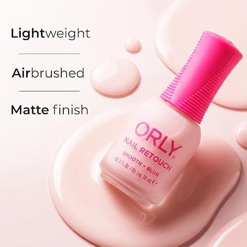 Orly Nail Retouch Smooth + Blur | Nail Perfector for Ridges & Imperfections | Delivers an airbrushed “Photoshop for Your Nails” Effect | Blurs, Smooths & Evens Tone | Matte Finish Base Coat (18 ml) thumbnail 2